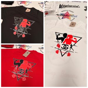 CG Boxing Strength & Fitness Gym Performance T-Shirt | Official Gym Wear | Red, White & Black | S-XXL